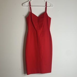 Cotton dress in red Size 2 Banana Republic